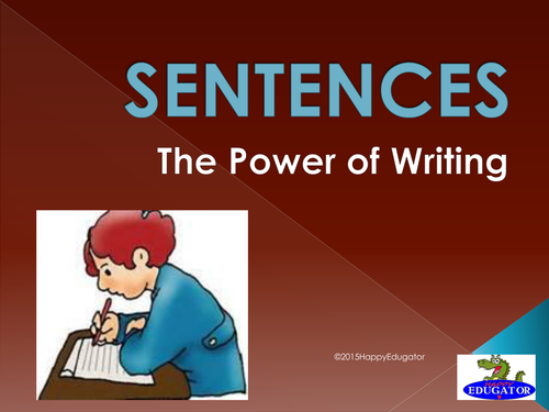 Sentences - Writing Correct Sentences PowerPoint