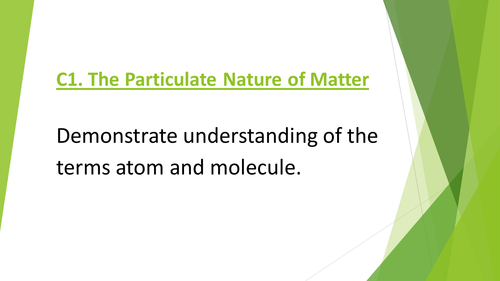 IGCSE Cambridge Combined Science 0653 Chem C1-C2