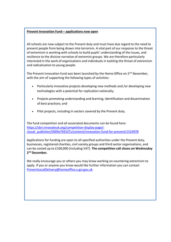 Tackling extremism in schools