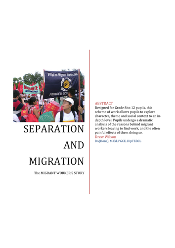 Drama Exploration - Separation and Migration