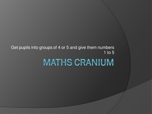 Maths Cranium