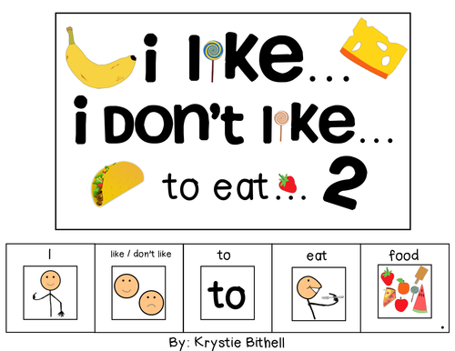 OPINION: I like...I don't like... to Eat...2 Adapted Book