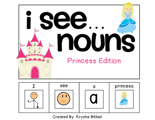 EASY READER I see + Noun Adapted Book Special Education Autism