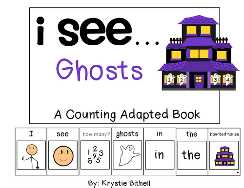 COUNTING...I see... Ghosts Adapted Book Special Education Autism