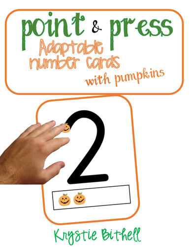 Point and Press Number Cards Pumpkins 