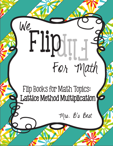 Flip for Math: Lattice Method Multiplication Plus Jumbo Practice Cards