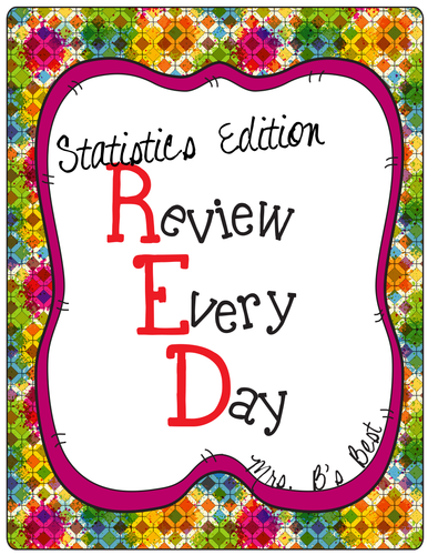 Statistics (Mean, Mode, Range, etc.) - R.E.D. (Review Every Day)