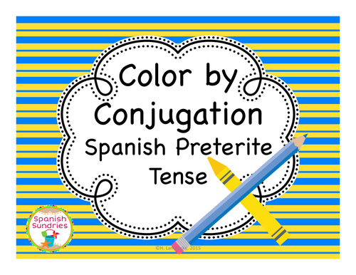 Color by Verb - Spanish Preterite Tense