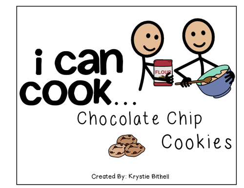Cooking Visual Recipe: Chocolate Chip Cookies Special Education SymbolStix