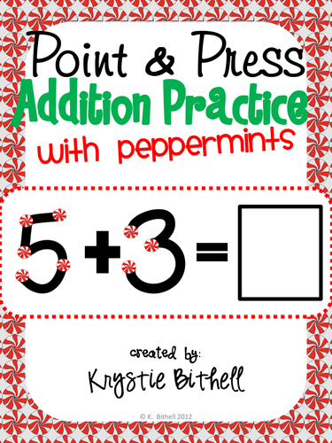 Addition Point and Press with Extra Large Touch Peppermints 1-9