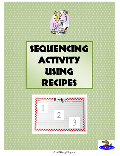 Sequencing Activity Using Recipe Cards 
