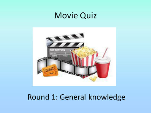 5 round movie quiz (tutor / cover supervisor)