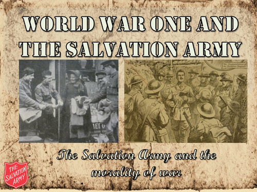 The Salvation Army and the Morality of War