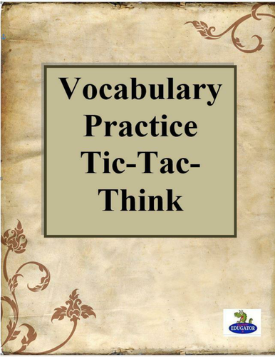 Vocabulary Practice Tic Tac Think