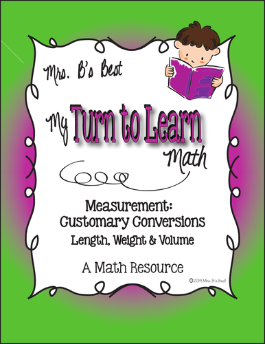 My Turn to Learn QR Code Task Cards - Measurement: Customary Conversions