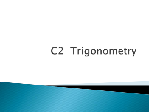 Trigonometry in a non right angle triangle. Sine and Cosine rule, graphs and identities.