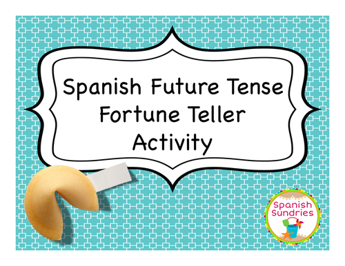 Spanish Future Tense Fortune Teller Activity