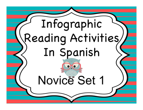 Spanish Infographic Reading Activities - Novice Set 1