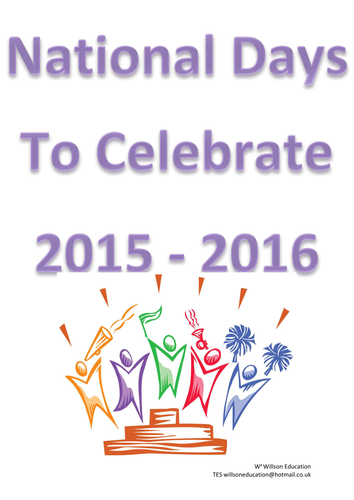 National Days Of Celebration 2015-2016