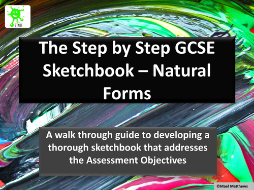 NEW for 2016. The Updated Step by Step GCSE Sketchbook.
