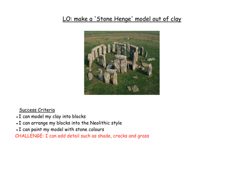 Stone Henge Clay Models