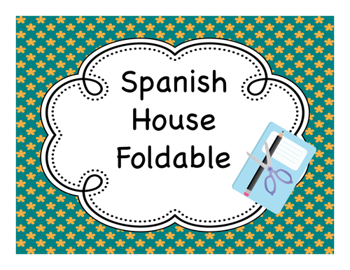 Interactive Notebook - House Fold-it