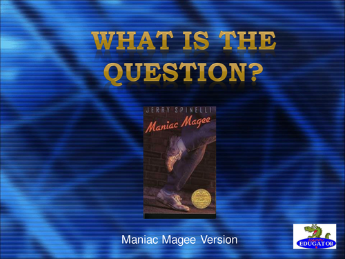 Maniac Magee Game Show PowerPoint