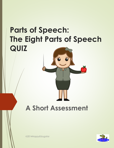 Parts of Speech Quiz