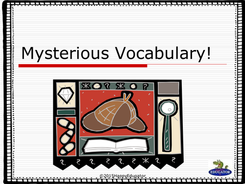 Mystery Vocabulary PowerPoint