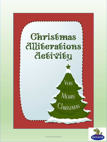 Christmas Alliterations Activity