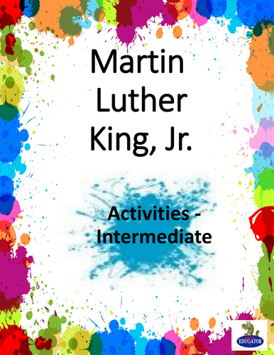 Martin Luther King Jr. Activities - Intermediate