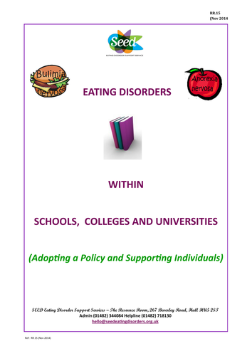 SEED guidance for tackling eating disorders in schools
