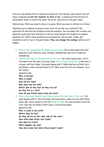 Tutorial and model lessons for writing. 