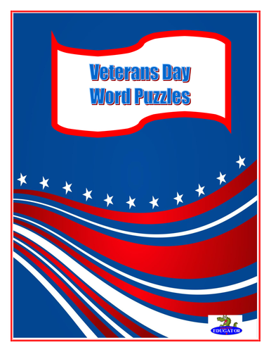 Veterans Day Puzzles - Word Scramble and Word Search