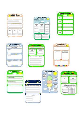 Reading comprehension worksheet pack