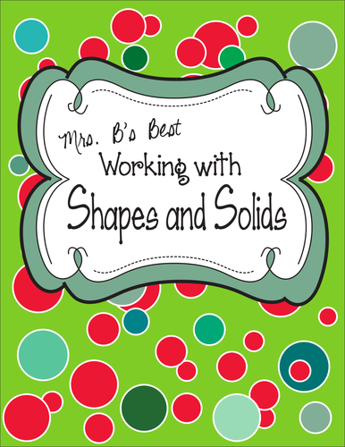 Working With Shapes and Solids Fold-Ups and More