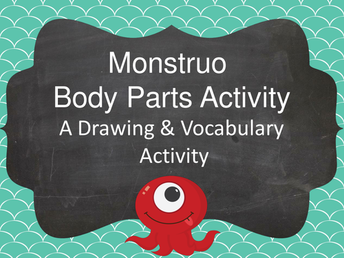 Monstruo Body Parts Activity