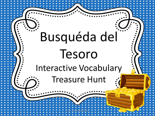 Spanish Interactive Reading Activity - Búsqueda del Tesoro