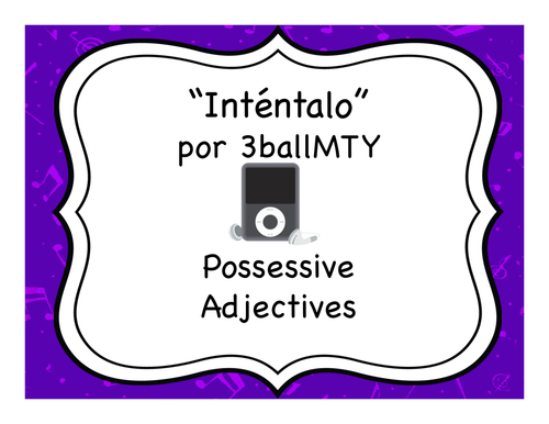"Inténtalo" & Possessive Adjectives