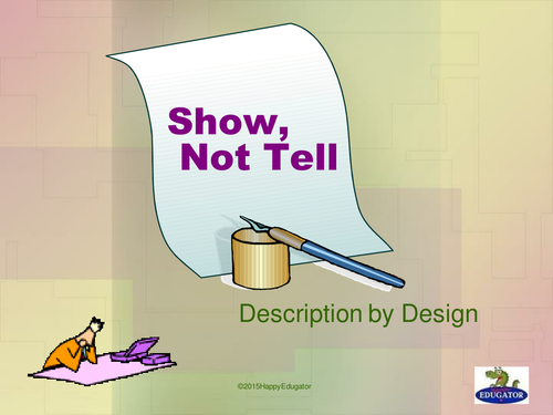 Show Not Tell PowerPoint