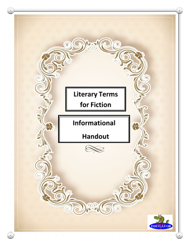 Literary Terms for Fiction Handout