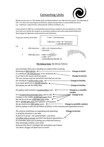Converting rates/Units | Teaching Resources