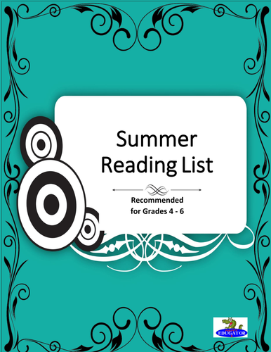 Summer Reading List Grade 4 - 6