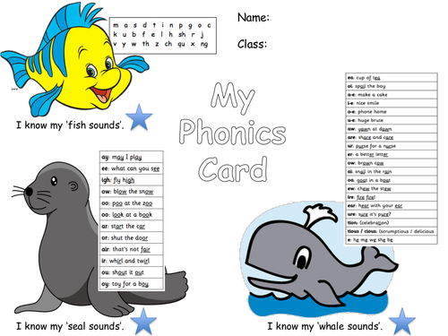 RML Sets Phonics Cards / Assembly Certificate 