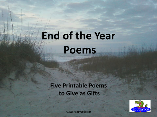 End of the Year Poems PowerPoint