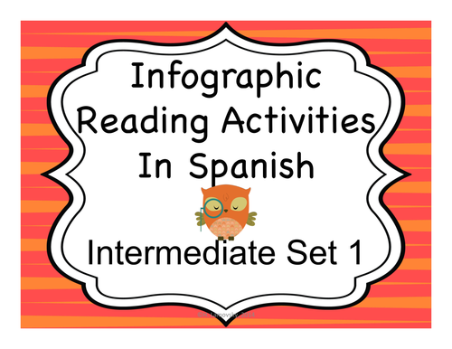 Spanish Infographic Reading Activities - Intermediate Set 1