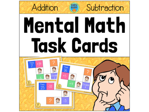 Mental Maths Task Cards KS1 by teachercellar - Teaching Resources - TES