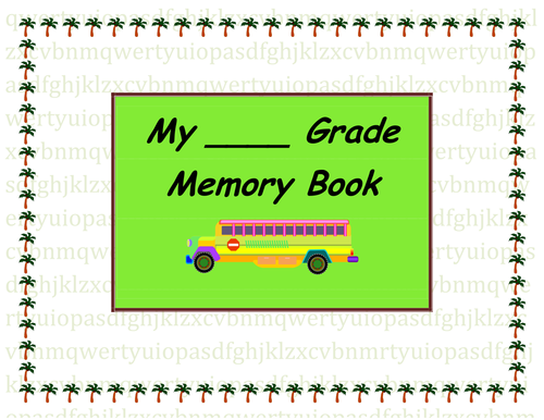 End of the Year Memory Book