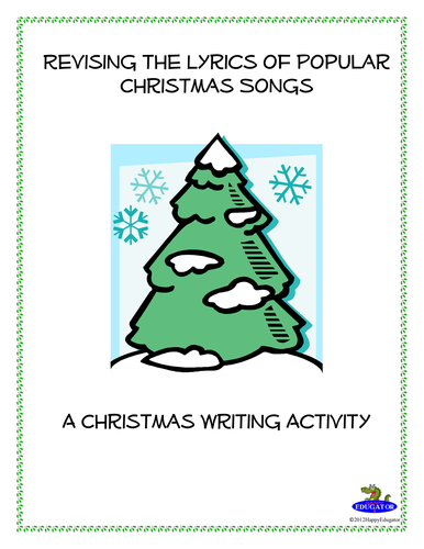 Christmas Writing Activity - Revising the Lyrics of Christmas Songs | Teaching Resources