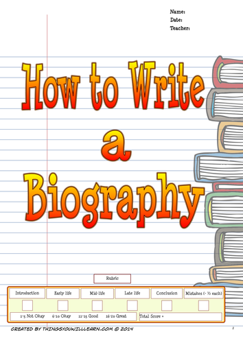 How to Write a Biography
